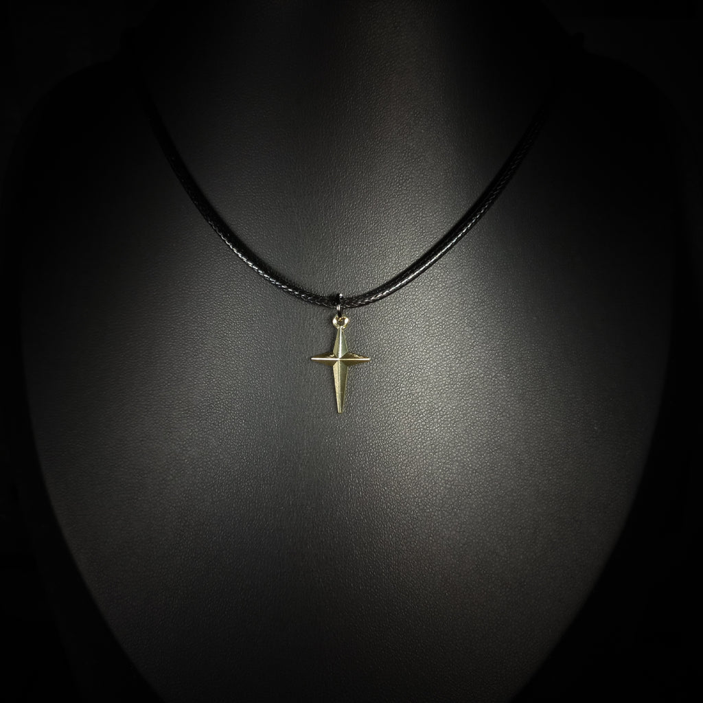 Collier Étoile à Quatre Pointes Dorée