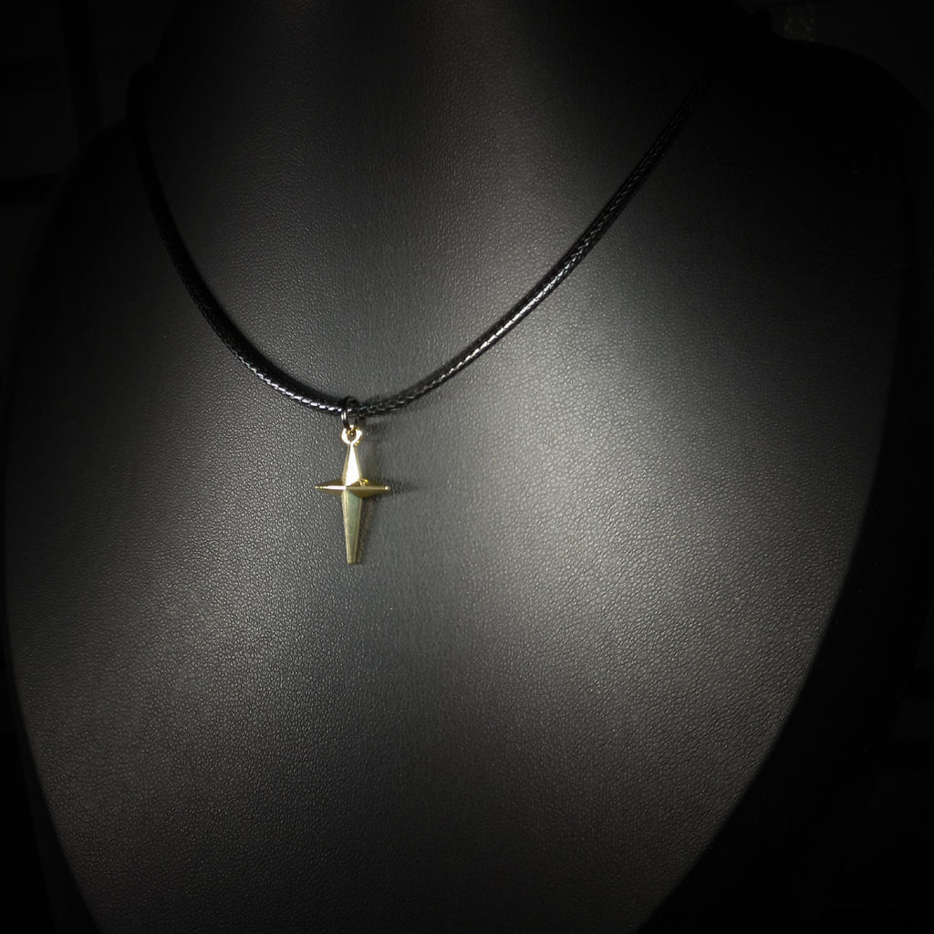Collier Étoile à Quatre Pointes Dorée