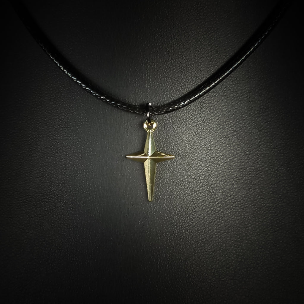 Collier Étoile à Quatre Pointes Dorée