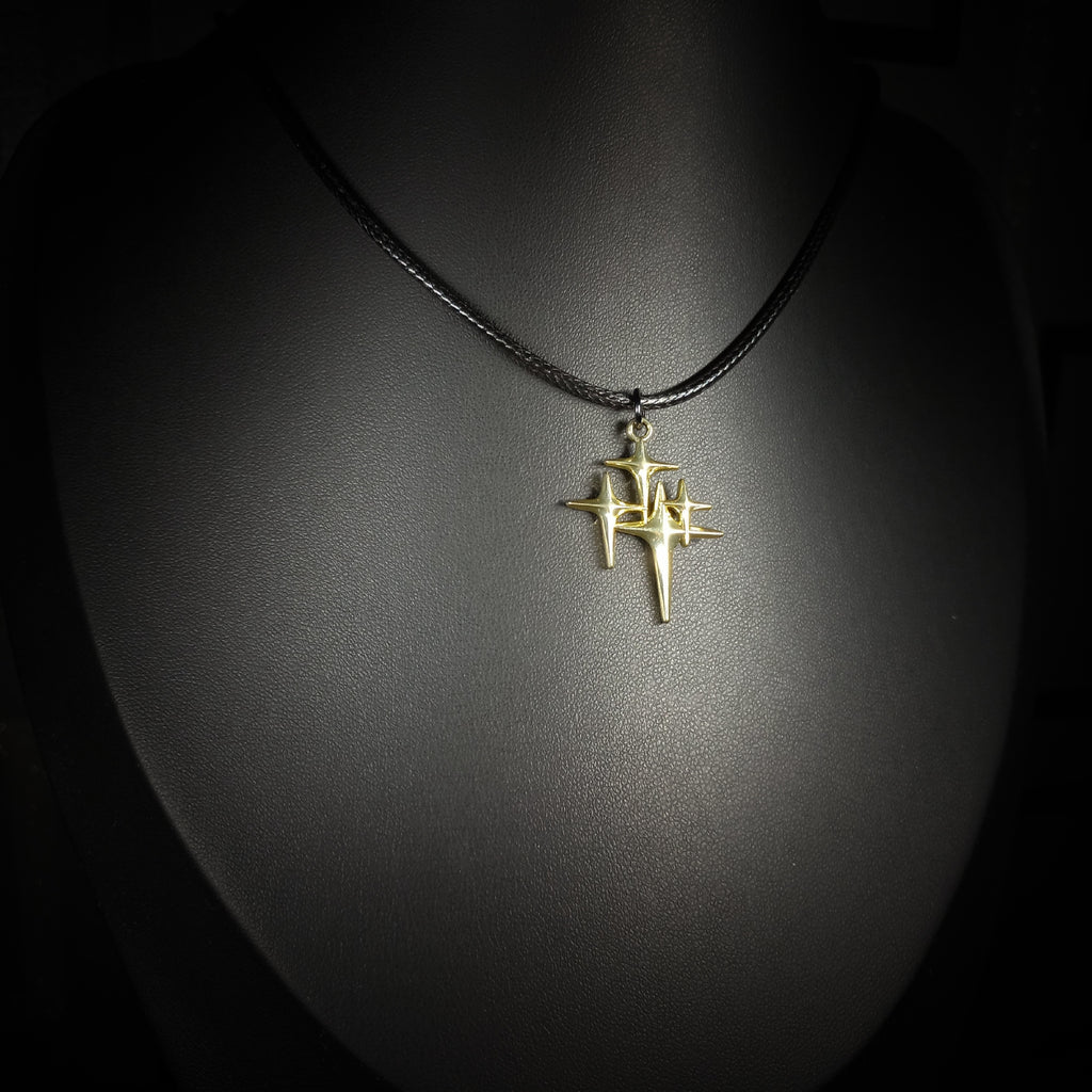 Collier Étoiles Célestes Dorées Multiples