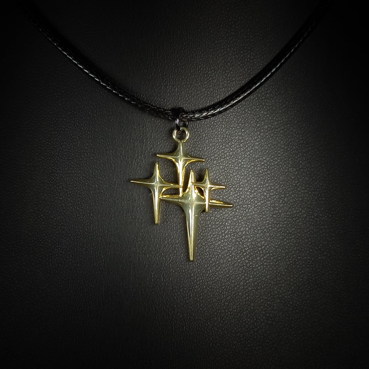 Collier Étoiles Célestes Dorées Multiples