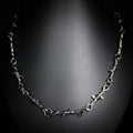 Collier Fil Barbelé à Épines Argenté