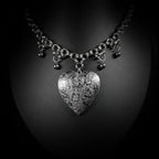 Collier Midnight – Cœur Reliquaire