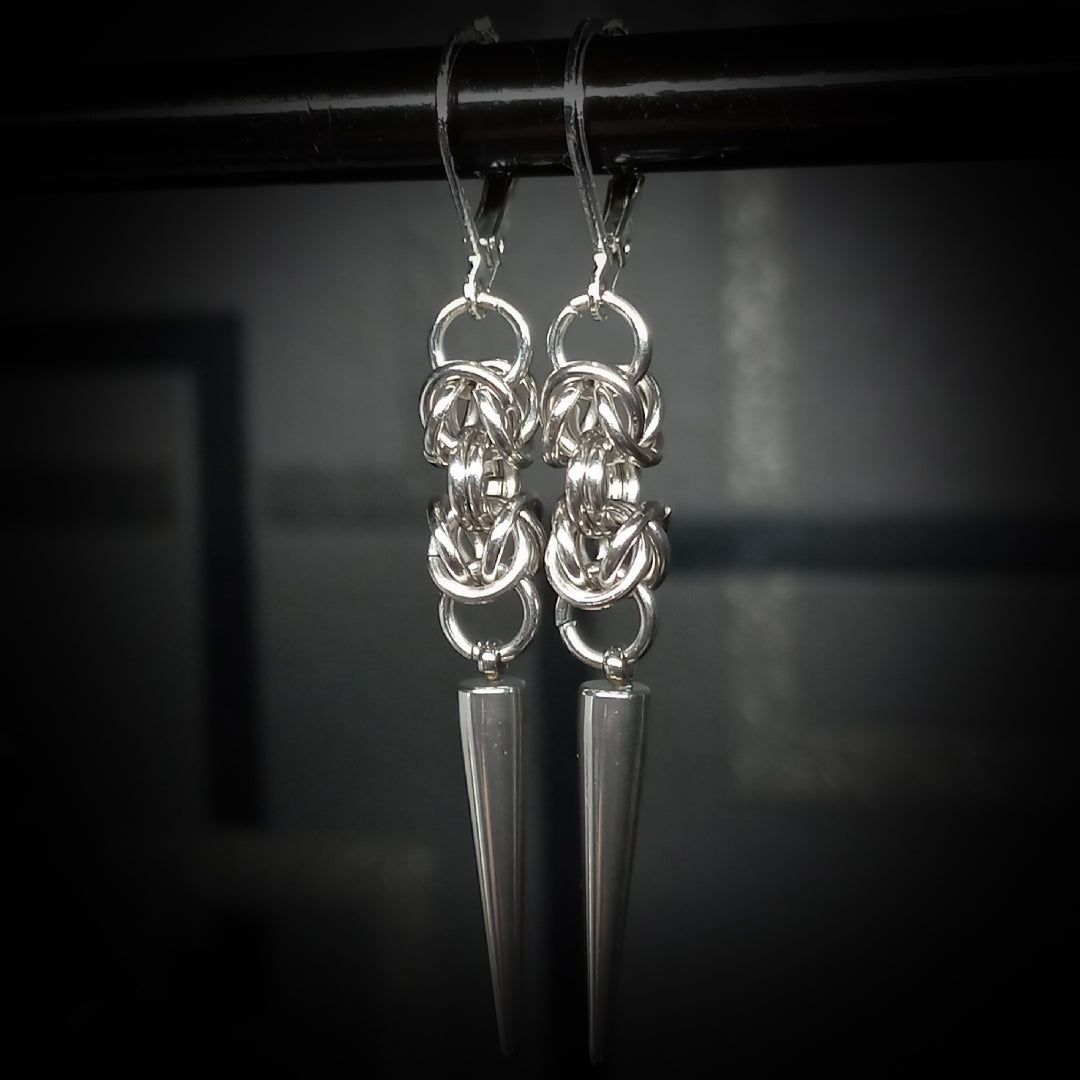 Boucles d’Oreilles Byzantines à Pointe