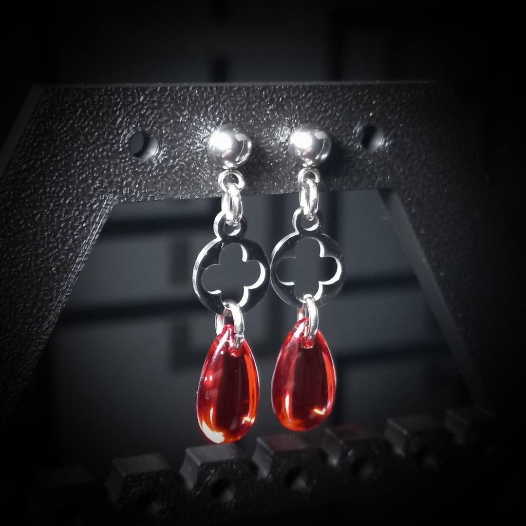 Boucles d’Oreilles Bloodline – Fleur de Cathédrale