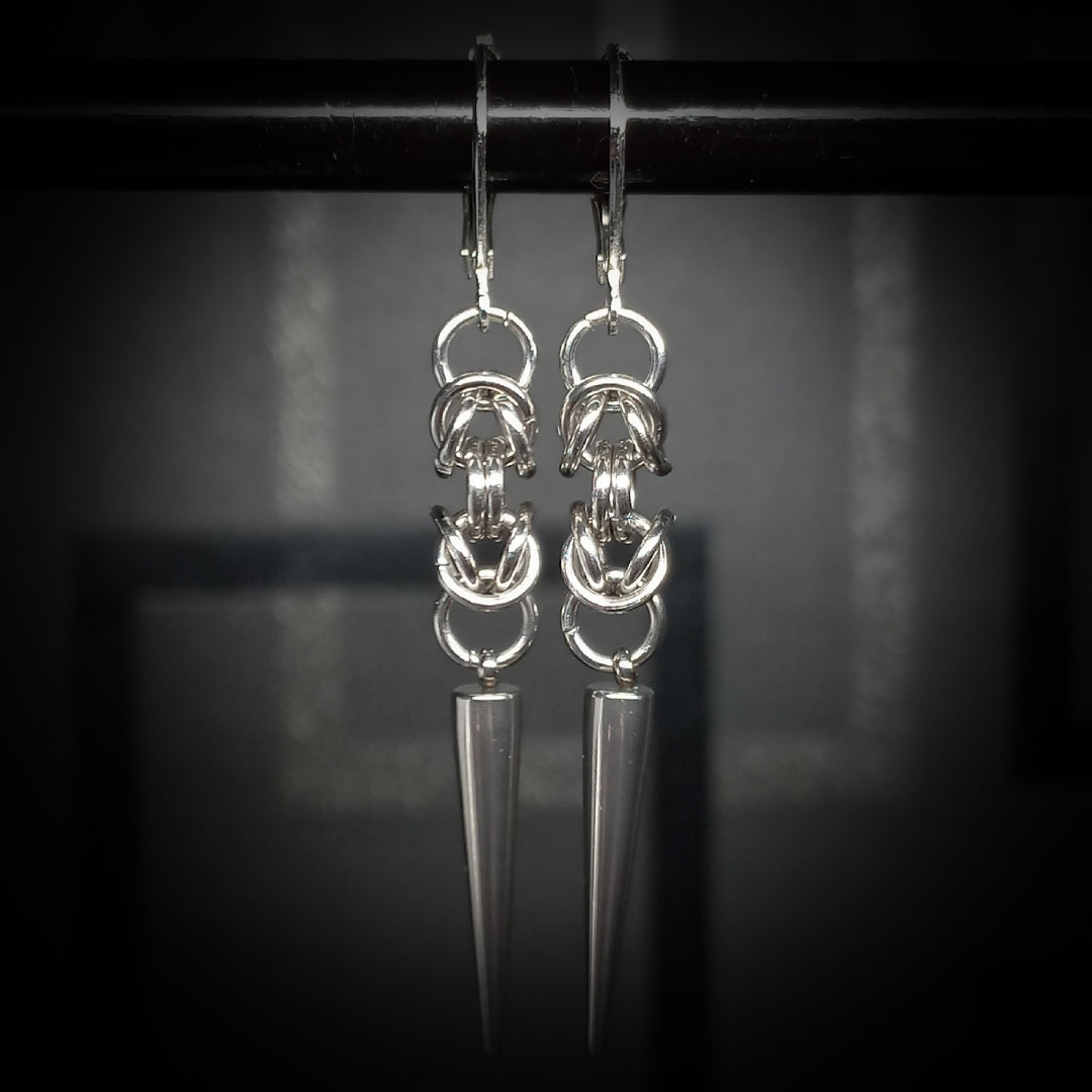 Boucles d’Oreilles Byzantines à Pointe