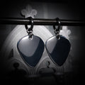 Boucles d’Oreilles Médiator Noires