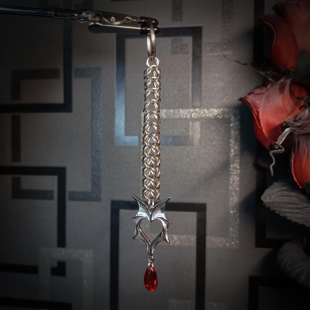 Porte-clés en Cotte de Maille – Vampire’s Heart
