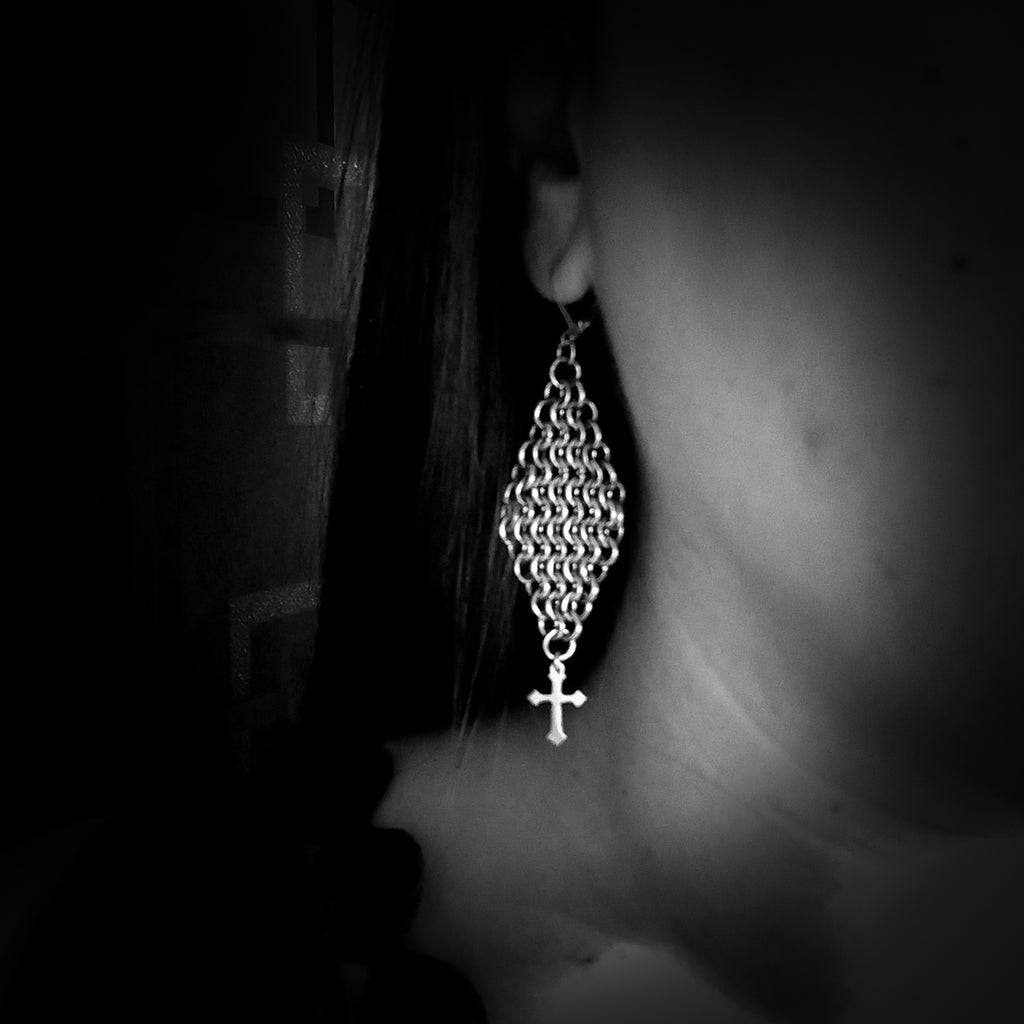 Boucles d'Oreilles Mailles Sacrées