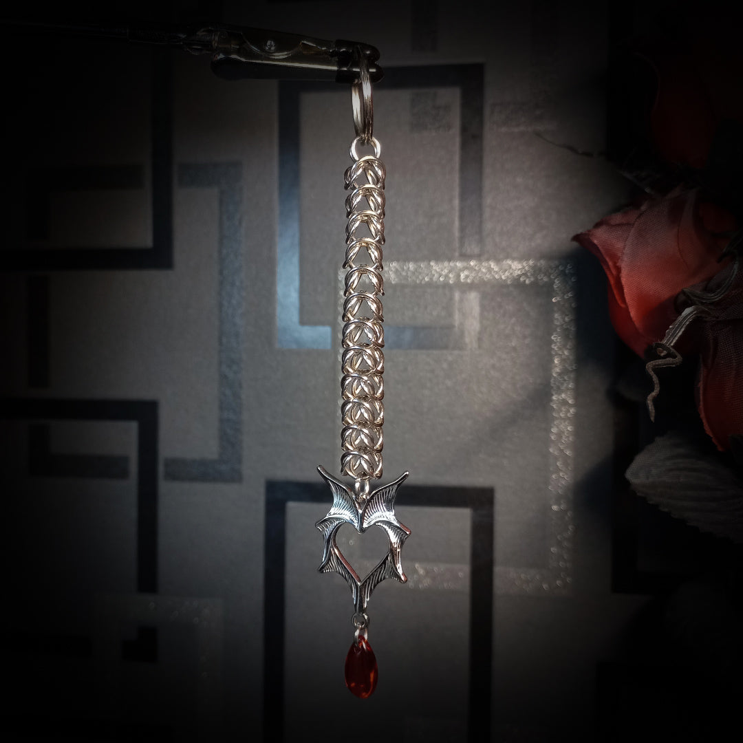 Porte-clés en Cotte de Maille – Vampire’s Heart