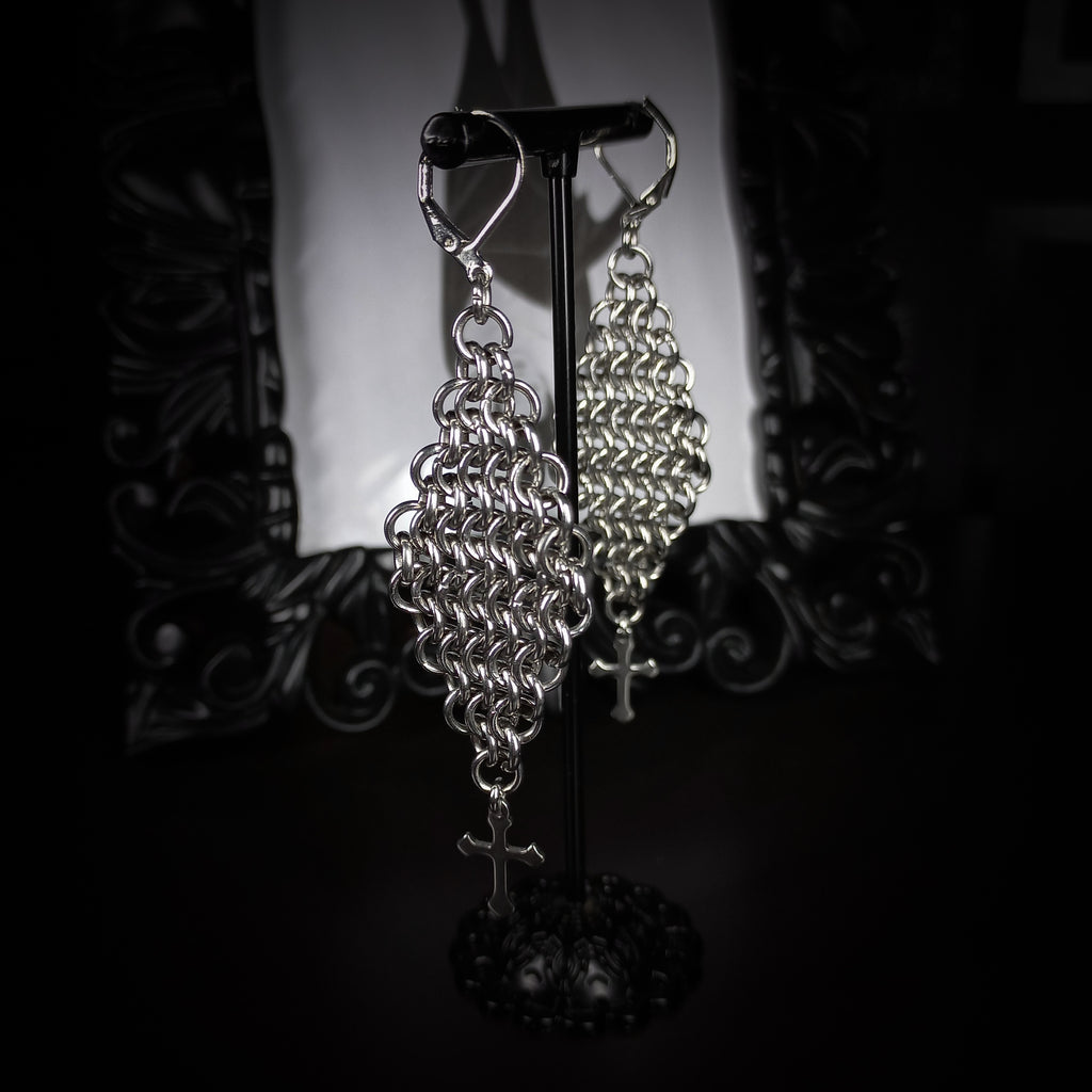 Boucles d'Oreilles Mailles Sacrées