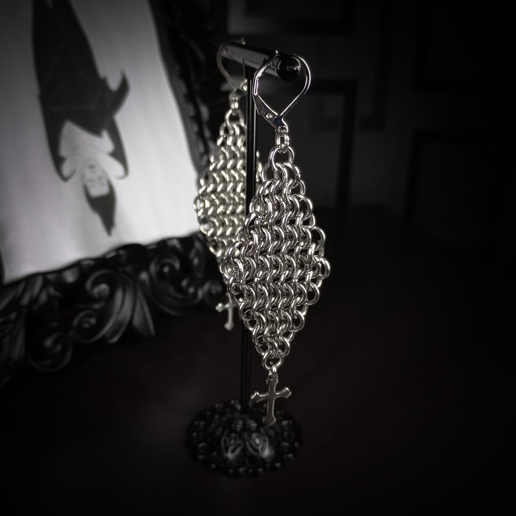 Boucles d'Oreilles Mailles Sacrées