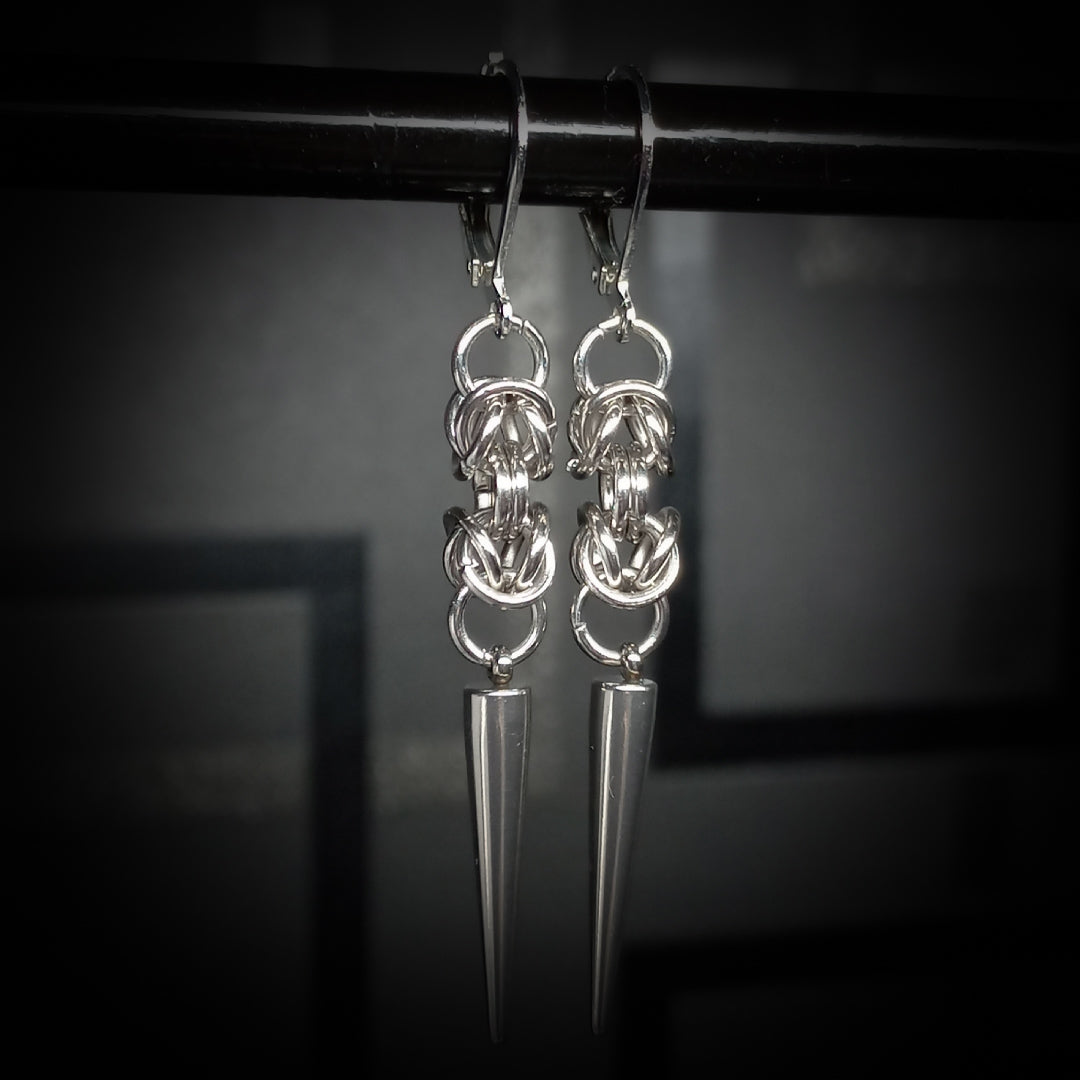 Boucles d’Oreilles Byzantines à Pointe