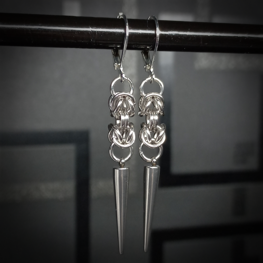 Boucles d’Oreilles Byzantines à Pointe