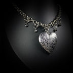 Collier Midnight – Cœur Reliquaire