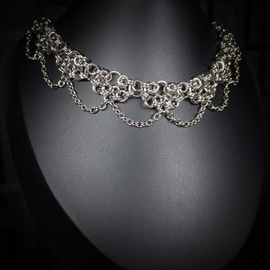 Collier Dentelle Métallique