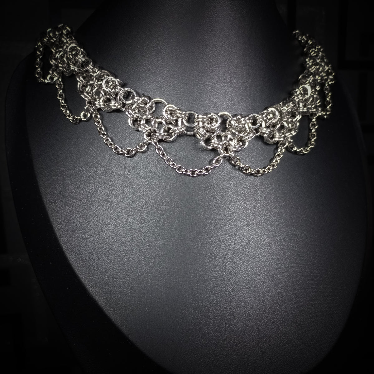 Collier Dentelle Métallique