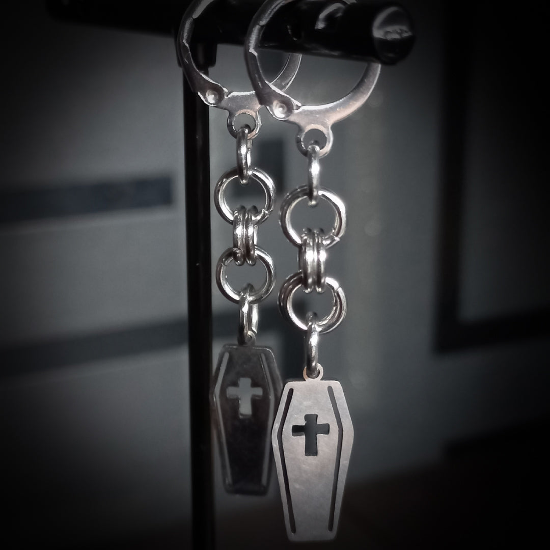 Boucles d’Oreilles Cercueil